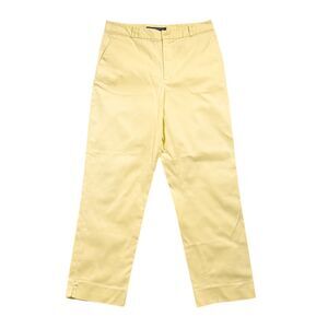 Ralph Lauren Golf Chino Pants Yellow Cotton Stretch Preppy Sporty Trousers 8